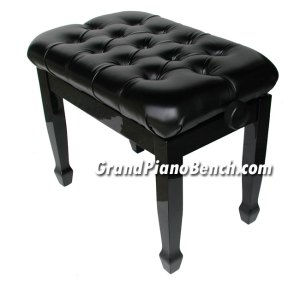 adjustable piano bench extra thick padding